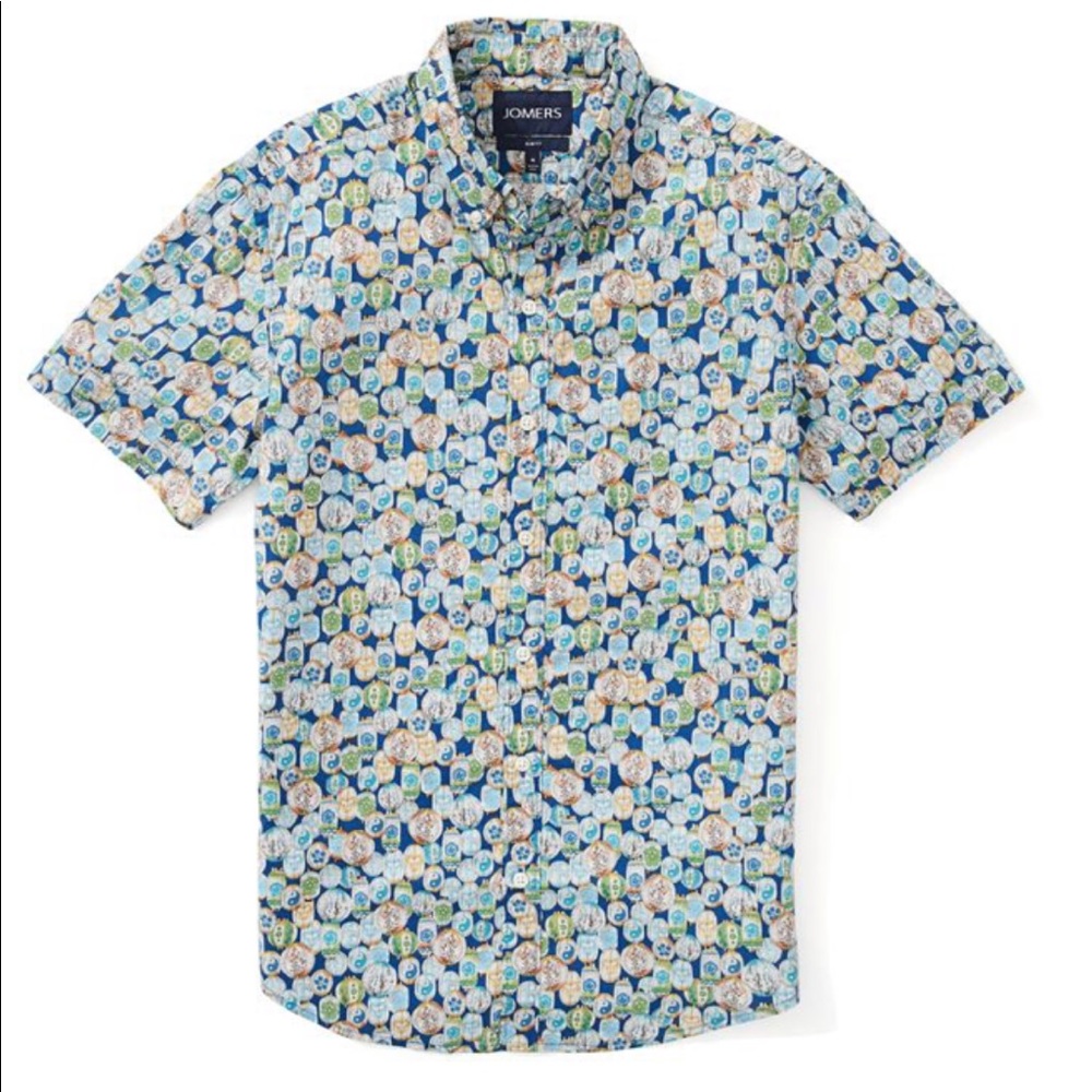 NWOT Men’s Jomers short sleeve button down shirt